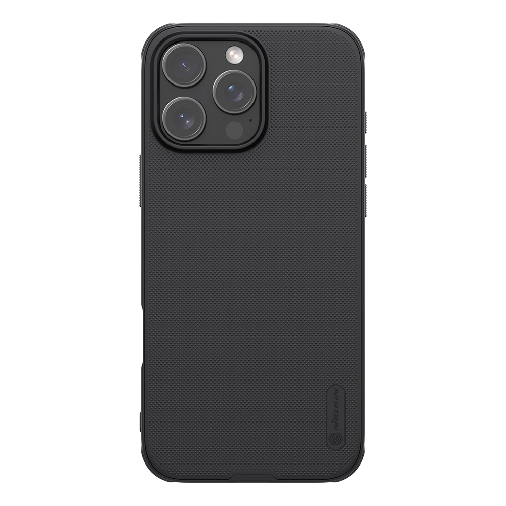 Nillkin Super Frosted Shield Pro dėklas iPhone 16 Pro – juodas