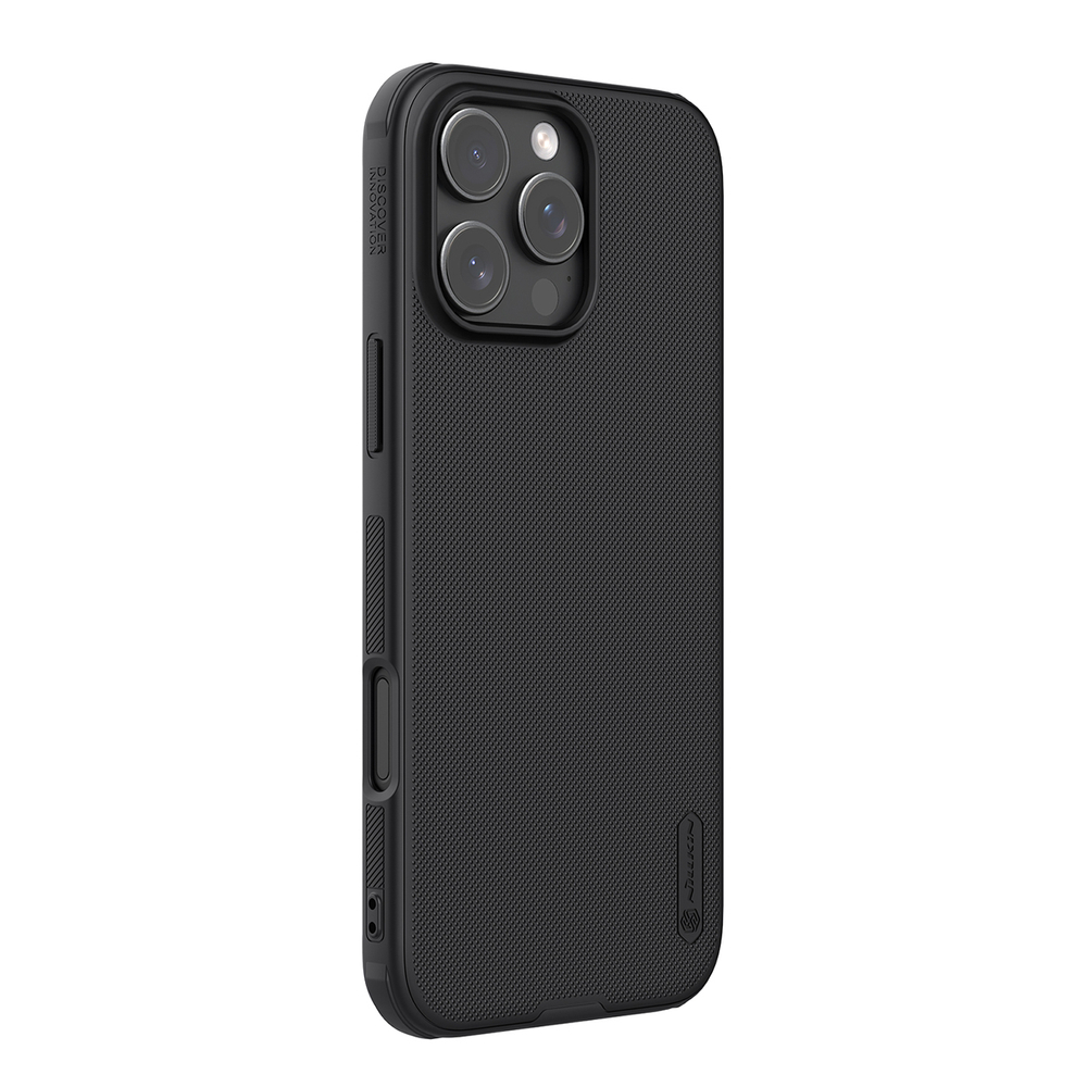 Nillkin Super Frosted Shield Pro dėklas iPhone 16 Pro – juodas