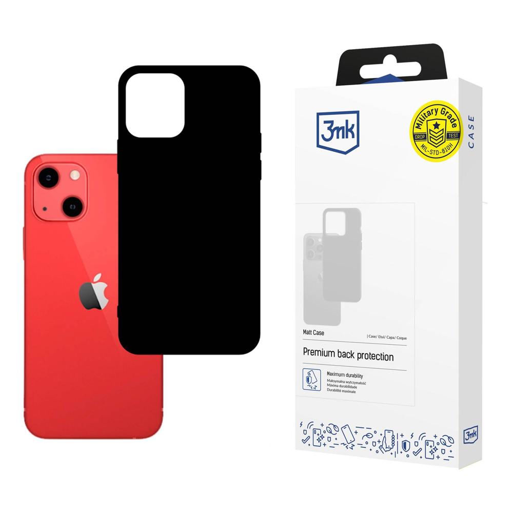 3mk matinis dėklas iPhone 13 - juodas