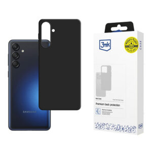 3mk matinis dėklas, skirtas Samsung Galaxy M55 – juodas