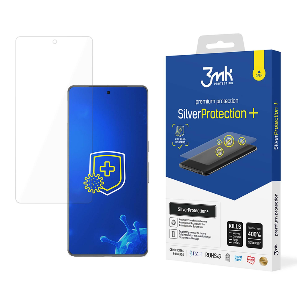 Antibakterinė apsauginė plėvelė 3mk SilverProtection+ skirta Google Pixel 7 Pro