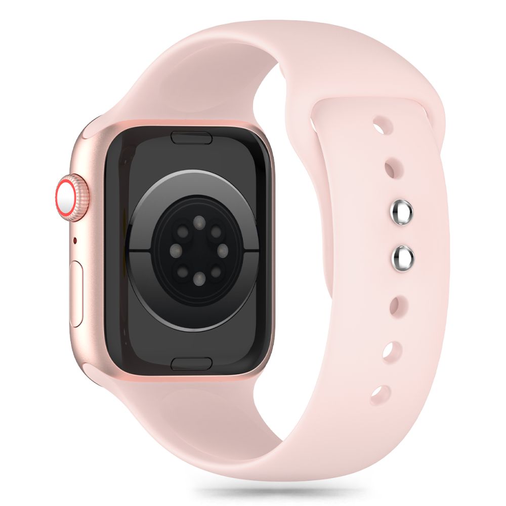 Dirželis Tech-Protect Silicone Apple Watch 8/9/10/11/SE (40/41/42 mm), šviesiai rožinis