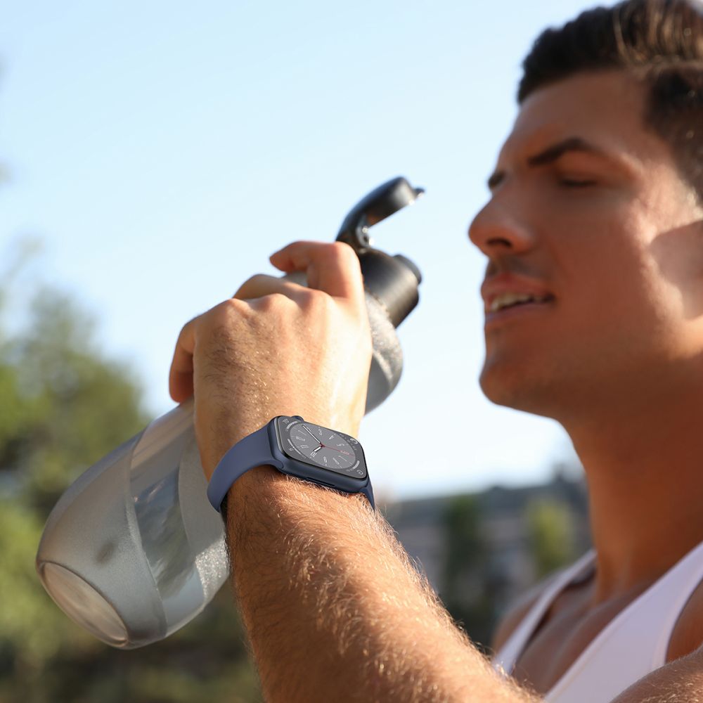 Dirželis Tech-Protect Silicone Apple Watch 8/9/10/11/SE (40/41/42 mm), šviesiai rožinis