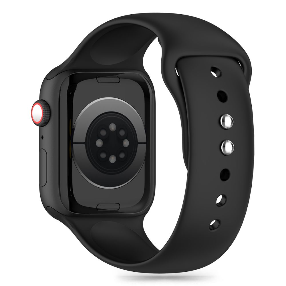 Dirželis Tech-Protect Silicone Apple Watch 8 / 9 / 10 / 11 / SE (40 / 41 / 42 mm), juodas