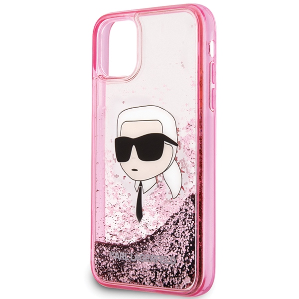 Karl Lagerfeld kietas dėklas iPhone 11/XR – rožinis