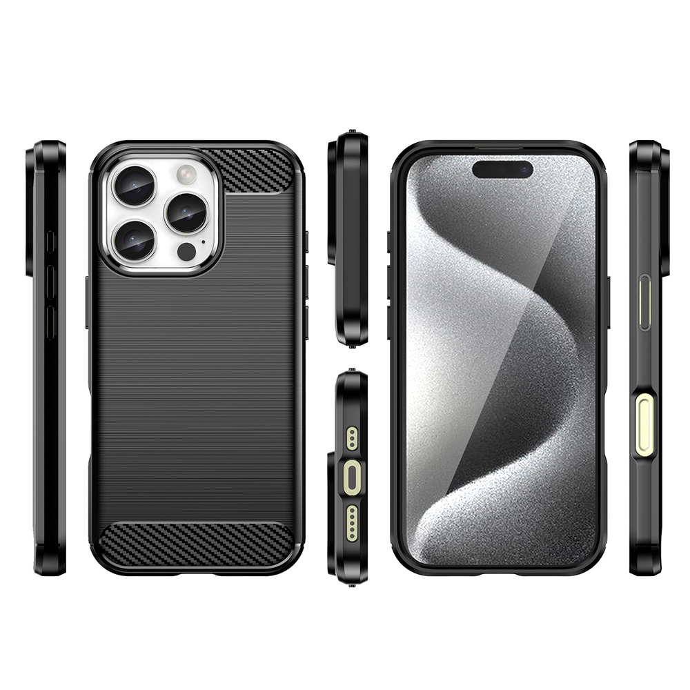 TPU dėklas iPhone 16 Pro – juodas