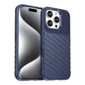 Thunder TPU dėklas iPhone 16 Pro – mėlynas