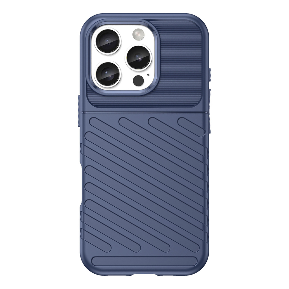 Thunder TPU dėklas iPhone 16 Pro – mėlynas