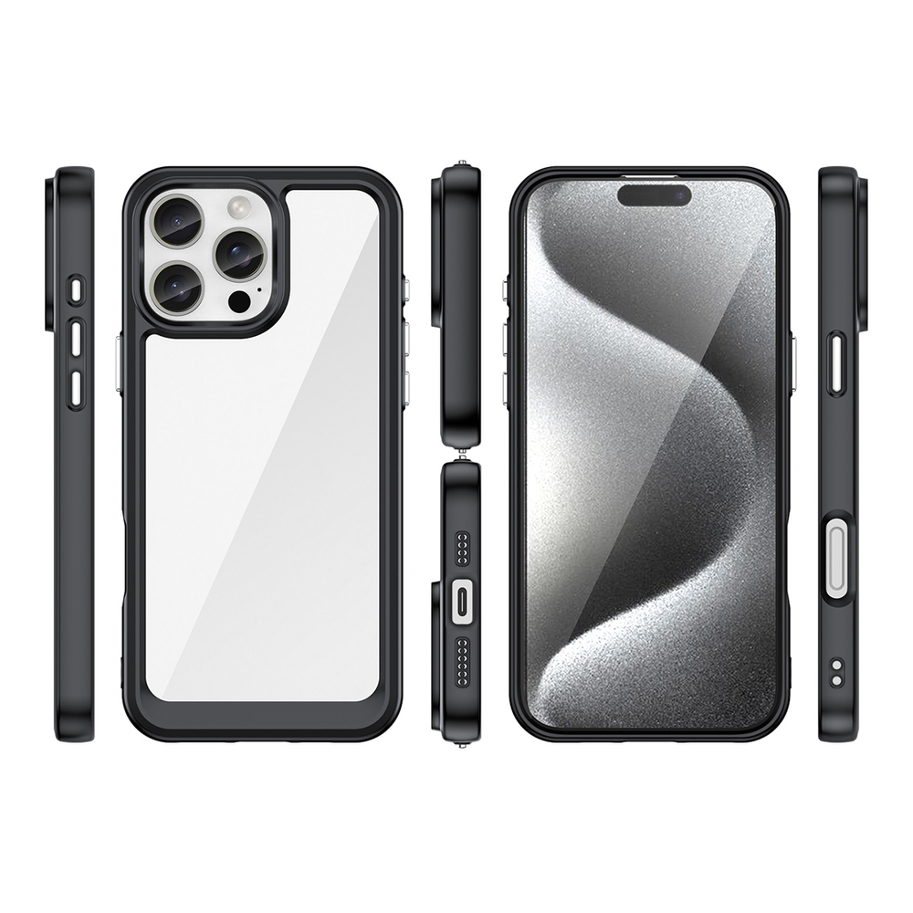 Outer Space dėklas iPhone 16 Pro – juodas