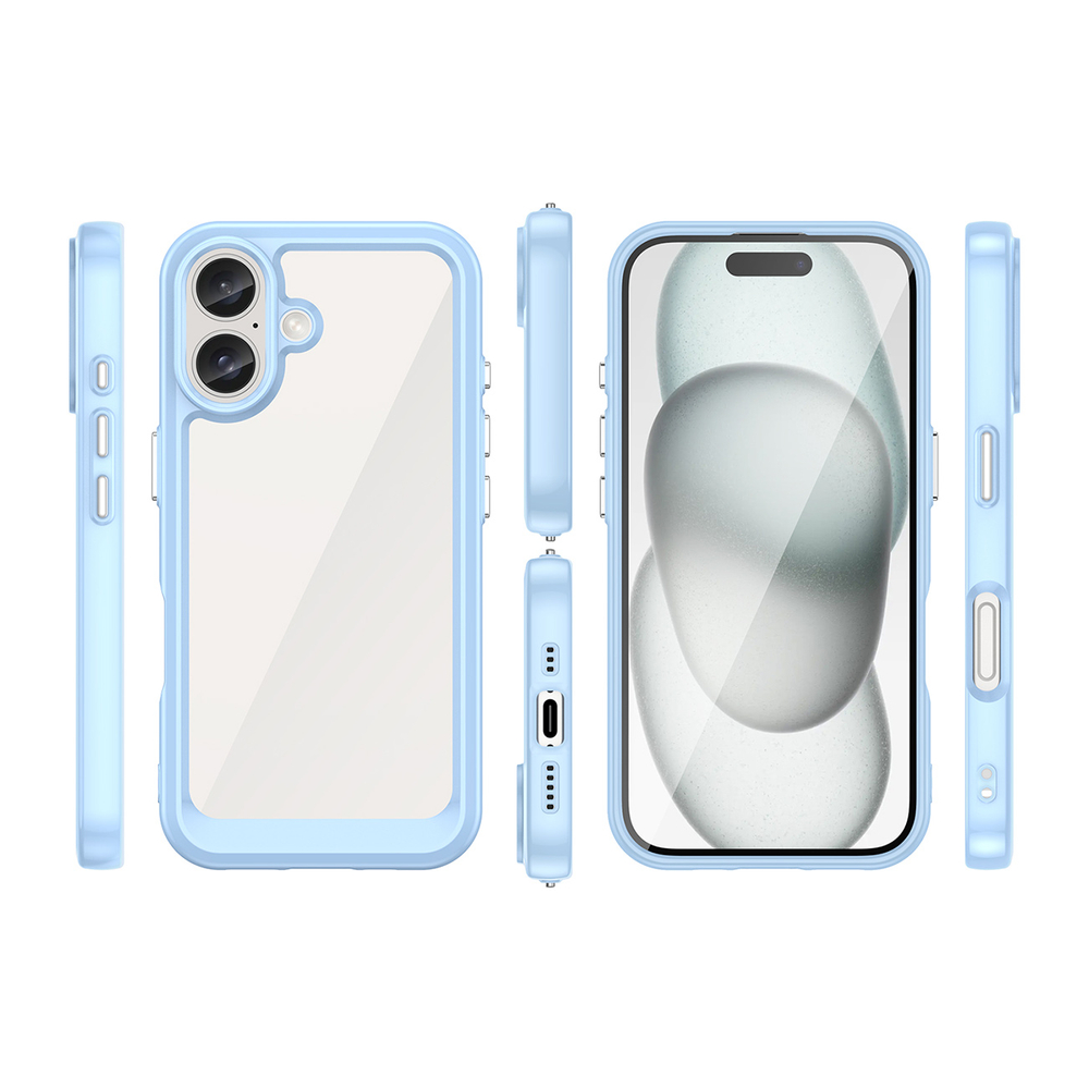 Outer Space dėklas iPhone 16 Plus – mėlynas