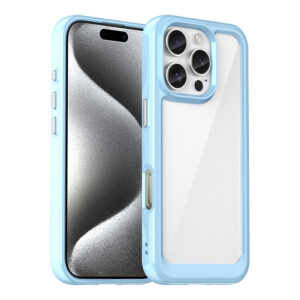 Skaidrus dėklas iPhone 16 Pro – mėlynas