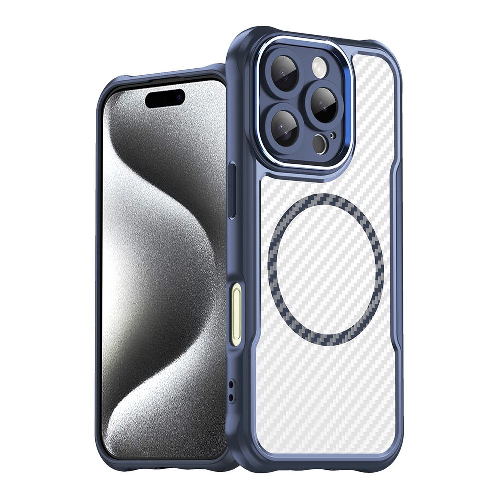 MagSafe TPU dėklas iPhone 16 Pro – mėlynas