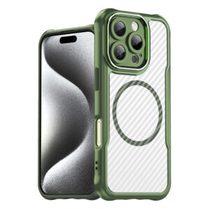 MagSafe TPU dėklas iPhone 16 Pro Max – žalias