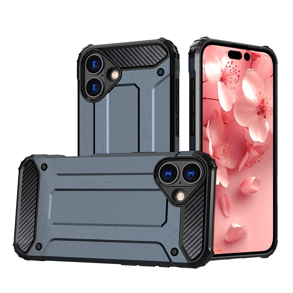 Hybrid Armor dėklas iPhone 16 Plus – mėlynas