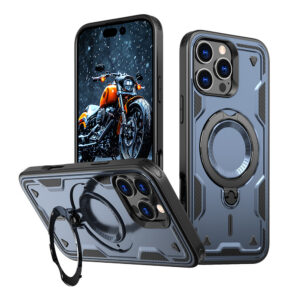 MagSafe dėklas iPhone 16 Pro – mėlynas, Hybrid Armor