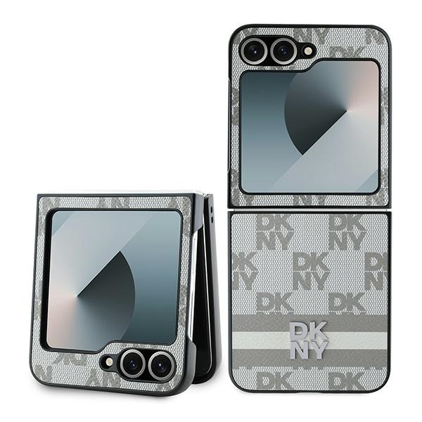 DKNY dėklas Samsung Galaxy Z Flip6 – smėlinis