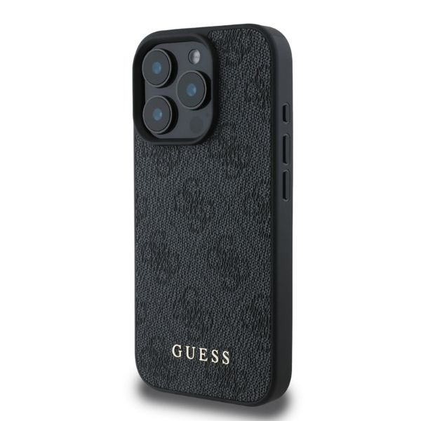 Guess 4G Classic iPhone 16 Pro dėklas - Juodas