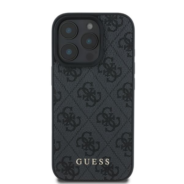 Guess 4G Classic iPhone 16 Pro dėklas - Juodas