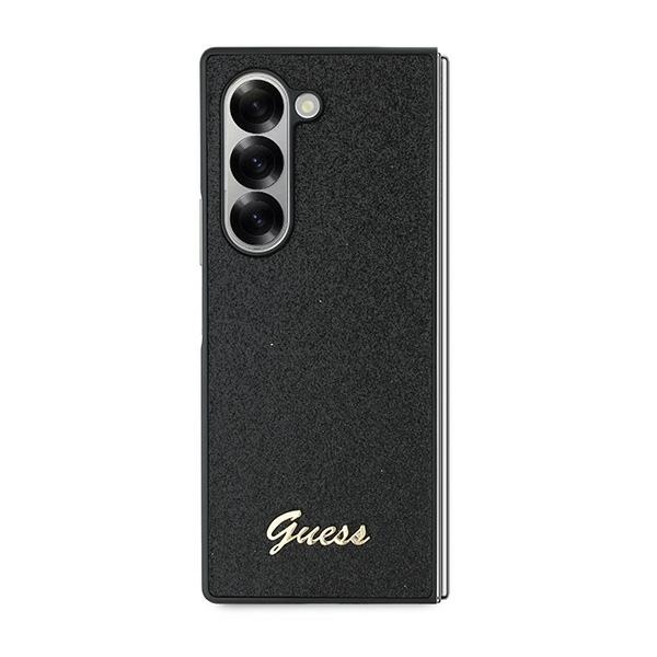 Guess 4G Glitter Script dėklas Galaxy Z Fold6 – juodas