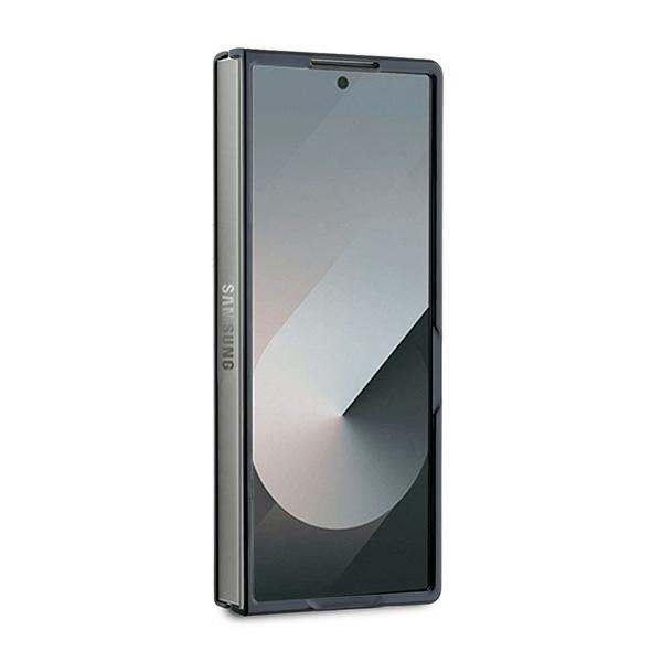 Guess 4G Glitter Script dėklas Samsung Galaxy Z Fold6 – rožinis