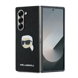 Karl Lagerfeld Saffiano dėklas Samsung Galaxy Z Fold6 – juodas