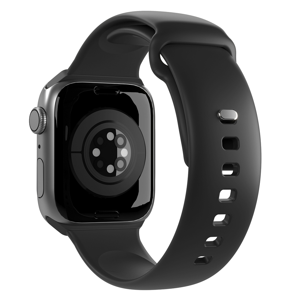 Puro Icon silikoninis dirželis Apple Watch 42 / 44 / 45 / 49 mm - Juodas (2 vnt.)