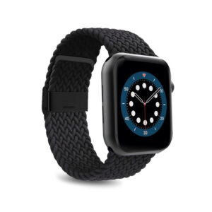 Puro Loop nailoninis dirželis Apple Watch 38 / 40 / 41 mm - juodas