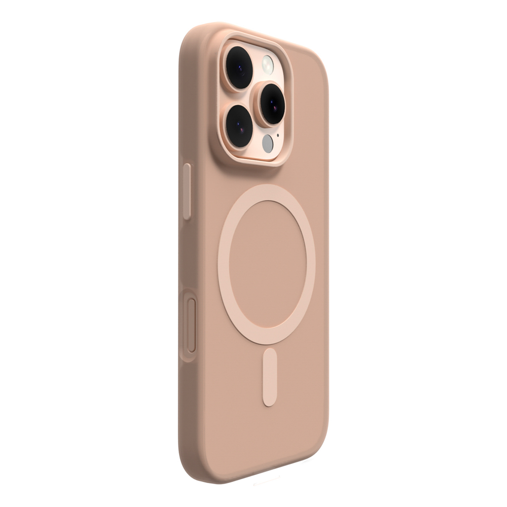 Puro Daylight MagSafe silikoninis dėklas iPhone 16 Pro Max – smėlinis