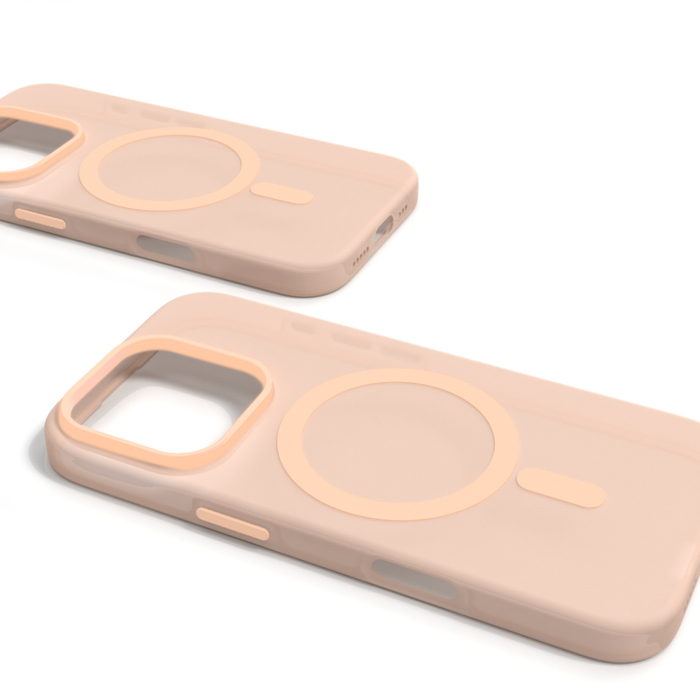 Puro Daylight MagSafe silikoninis dėklas iPhone 16 Pro Max – smėlinis