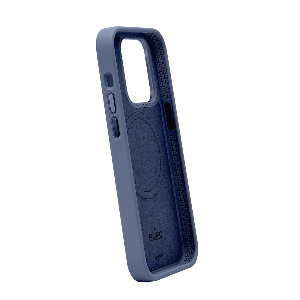 Puro Icon Mag Pro MagSafe Silikoninė dėžutė iPhone 15 Pro Max - Tamsiai mėlyna