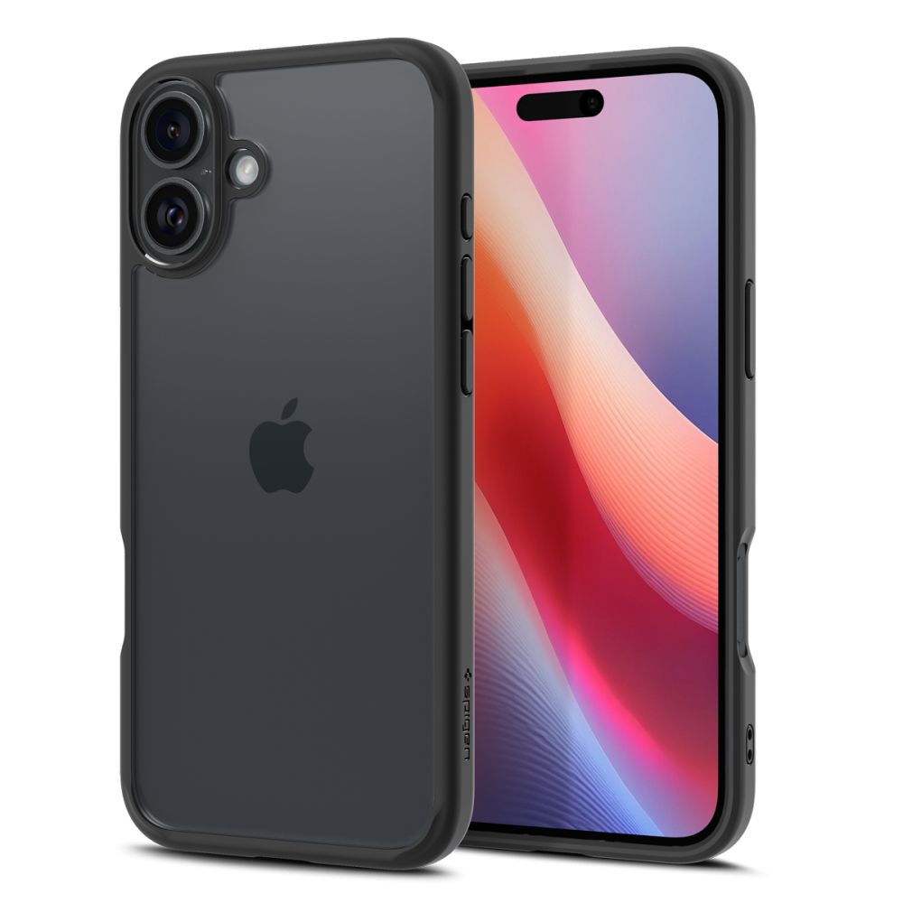Dėklas Spigen Ultra Hybrid iPhone 16, matinis juodas
