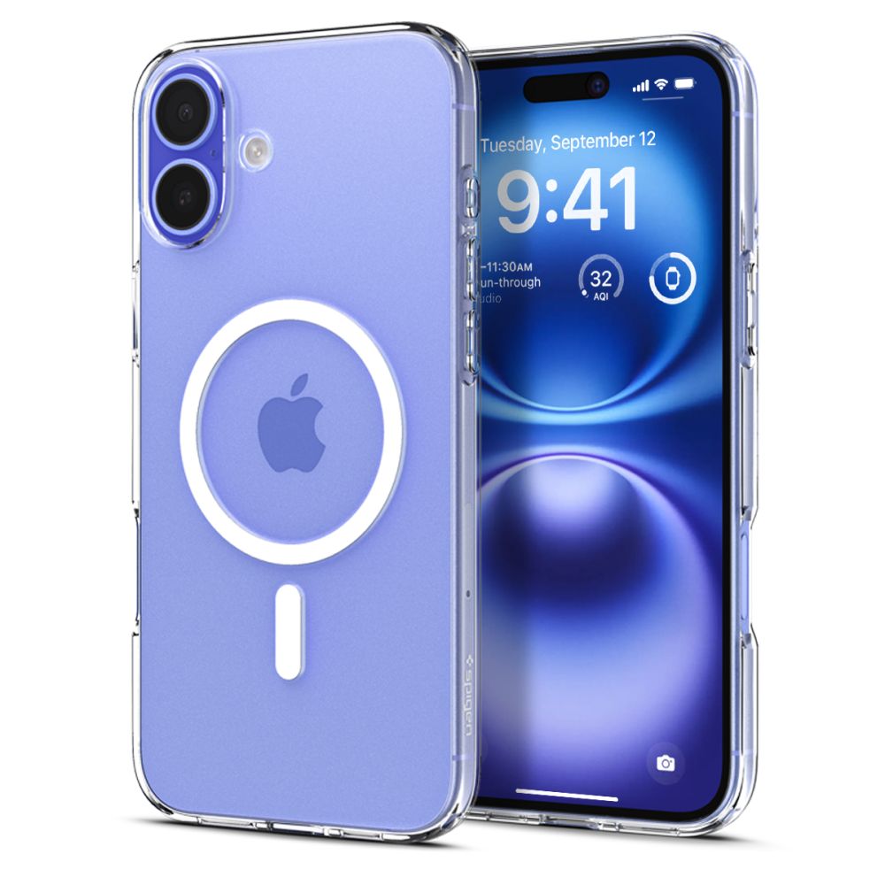 Dėklas Spigen Liquid Crystal Mag MagSafe iPhone 16, skaidrus