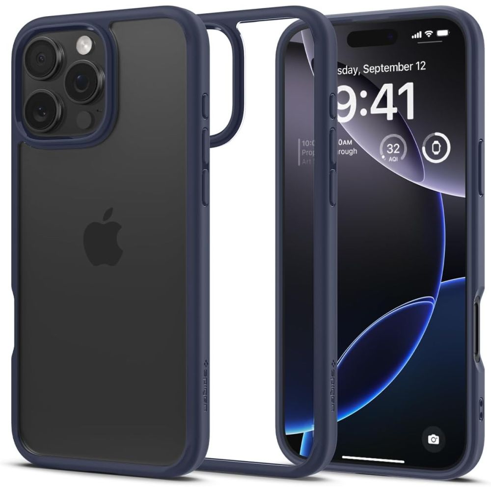 Dėklas Spigen Ultra Hybrid iPhone 16 Pro Max, tamsiai mėlynas
