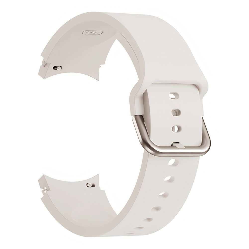 Dirželis Tech-Protect Silicone Samsung Galaxy Watch 4 / 5 / 5 Pro / 6 / 7 / FE, šviesiai auksinės spalvos
