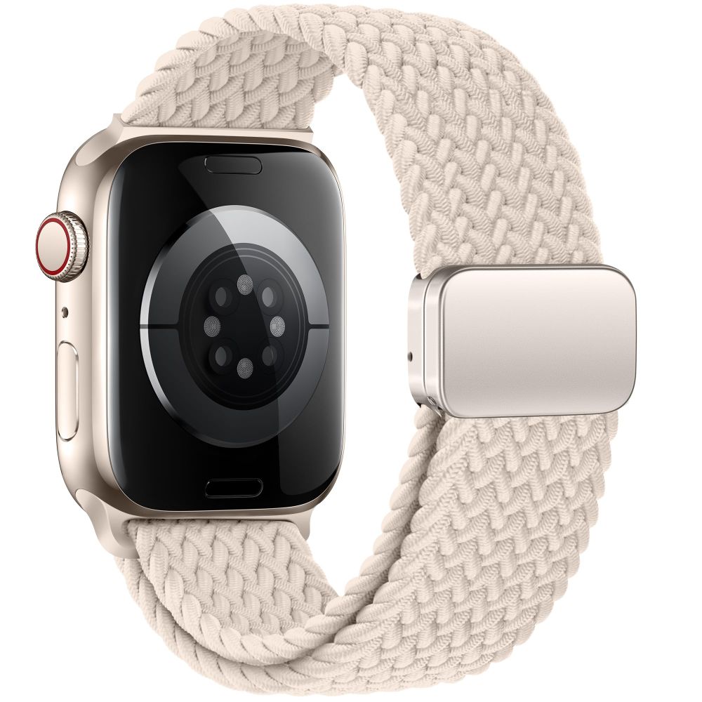 Dirželis Tech-Protect Nylonmag Apple Watch 8 / 9 / 10 / 11 / SE (40 / 41 / 42 mm), natūralaus titano spalvos