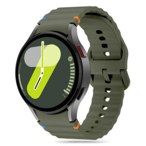 Dirželis Tech-Protect Silicone Sport Samsung Galaxy Watch 4 / 5 / 5 Pro / 6 / 7 / FE, žalias