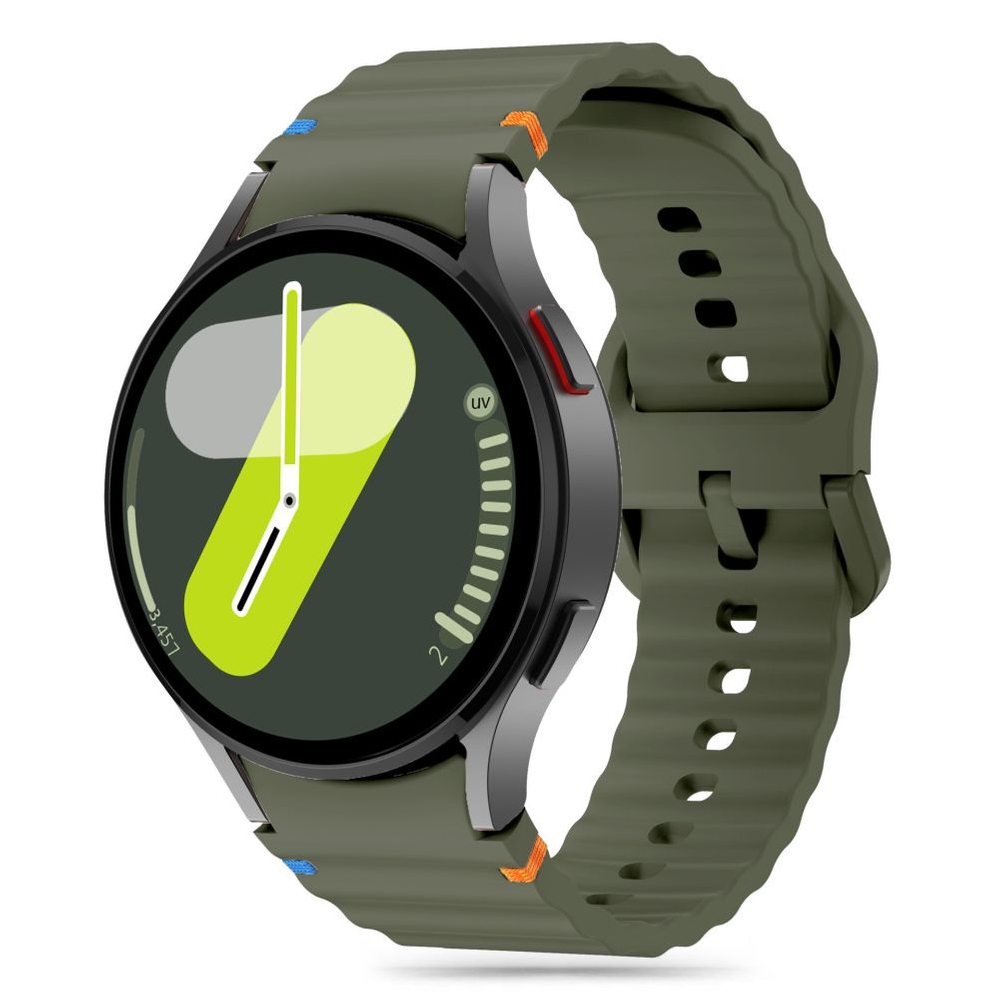 Dirželis Tech-Protect Silicone Sport Samsung Galaxy Watch 4 / 5 / 5 Pro / 6 / 7 / FE, žalias