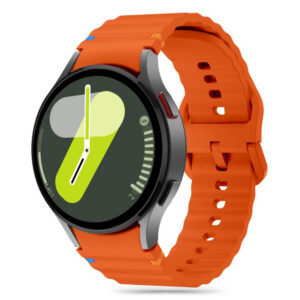 Dirželis Tech-Protect Silicone Samsung Galaxy Watch 4 / 5 / 5 Pro / 6 / 7 / FE, oranžinis