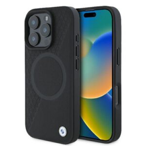 BMW odinis MagSafe dėklas iPhone 16 Pro – juodas