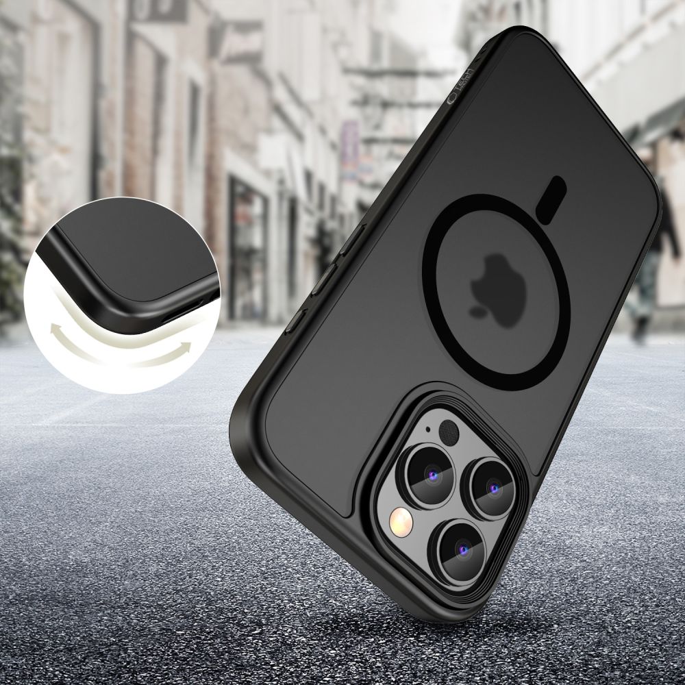 Dėklas Tech-Protect MagMat MagSafe iPhone 16 Pro, matinis juodas