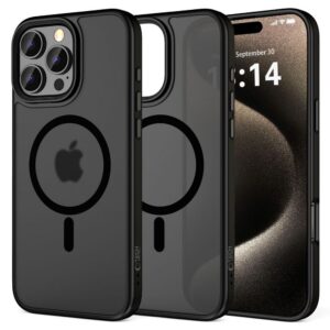 Dėklas Tech-Protect MagMat MagSafe iPhone 16 Pro Max, matinis juodas