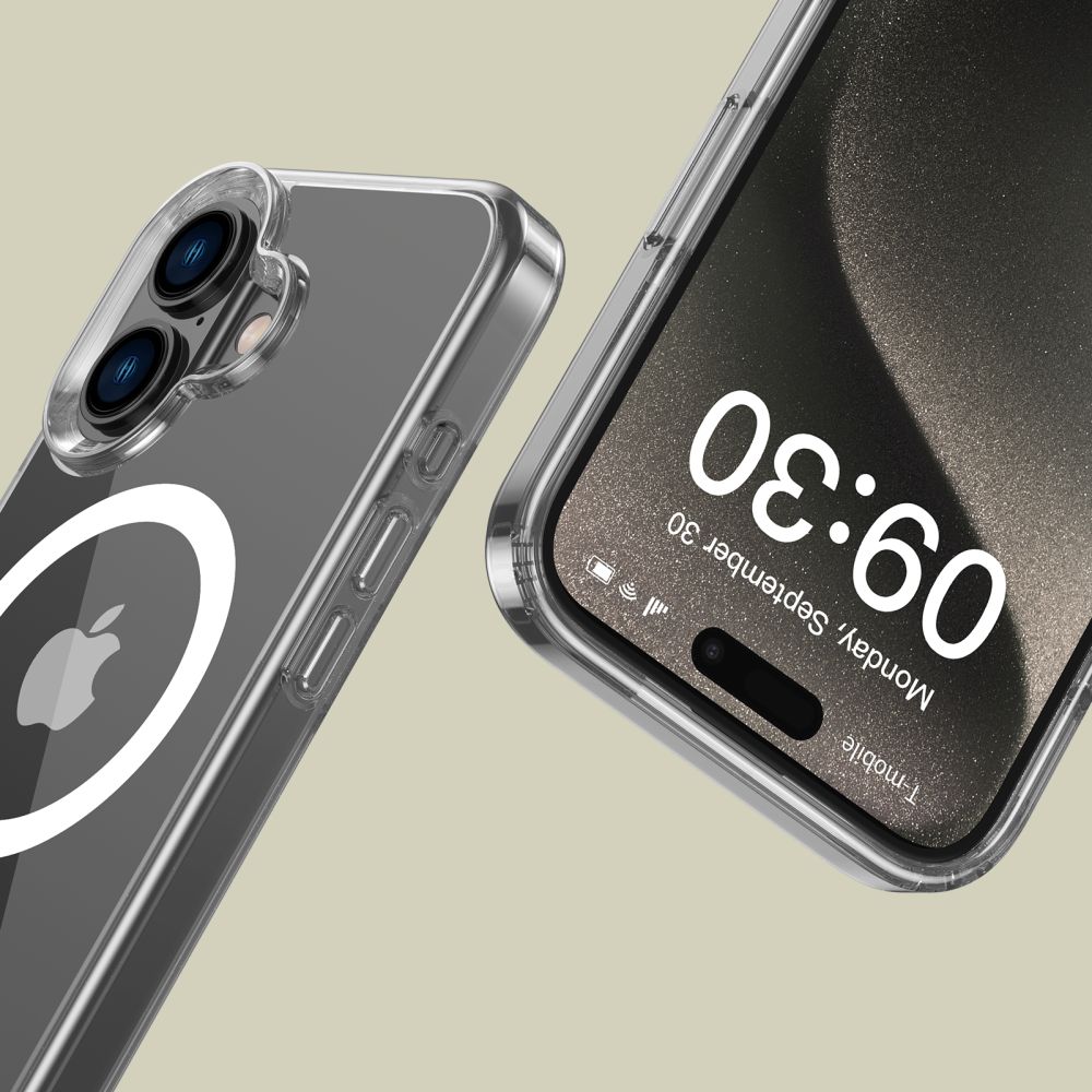 Dėklas Tech-Protect Flexair Hybrid MagSafe iPhone 16, skaidrus