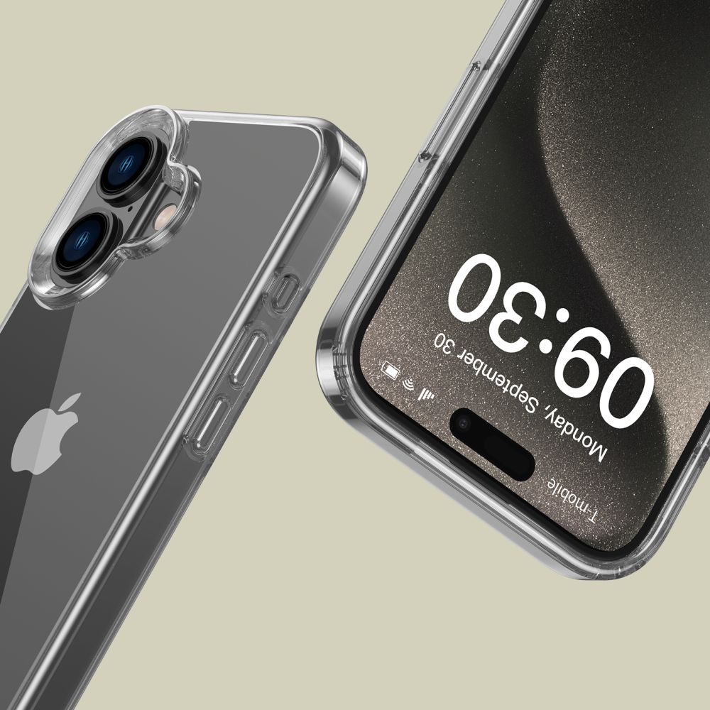 Dėklas Tech-Protect Flexair Hybrid iPhone 16, skaidrus