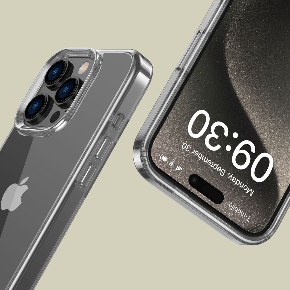 Dėklas Tech-Protect Flexair Hybrid iPhone 16 Pro, skaidrus