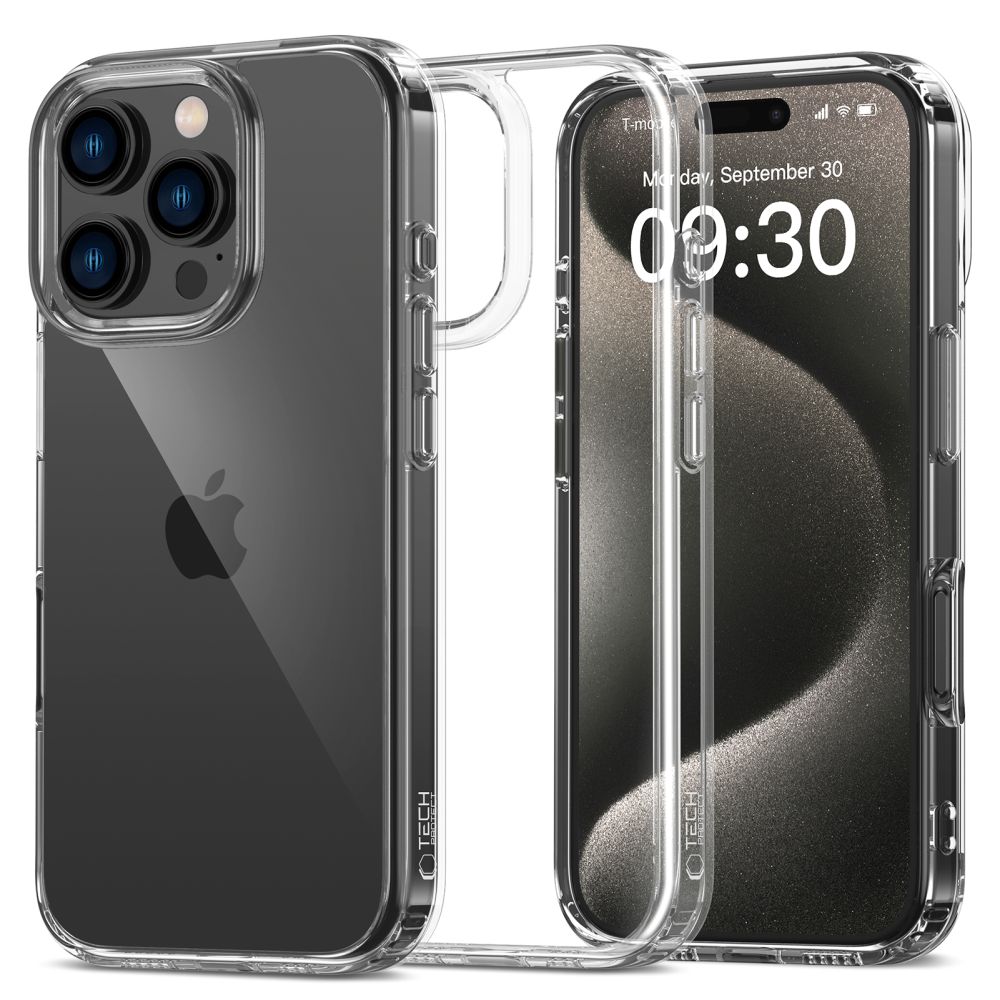 Dėklas Tech-Protect Flexair Hybrid iPhone 16 Pro Max, skaidrus