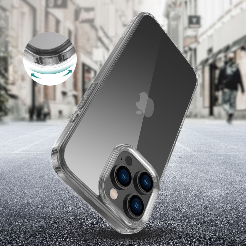 Dėklas Tech-Protect Flexair Hybrid iPhone 16 Pro Max, skaidrus