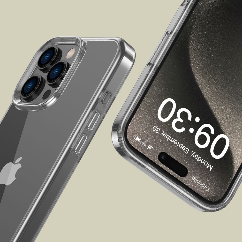 Dėklas Tech-Protect Flexair Hybrid iPhone 16 Pro Max, skaidrus