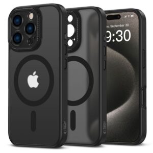 Dėklas Tech-Protect MagCam MagSafe iPhone 16 Pro, matinis juodas