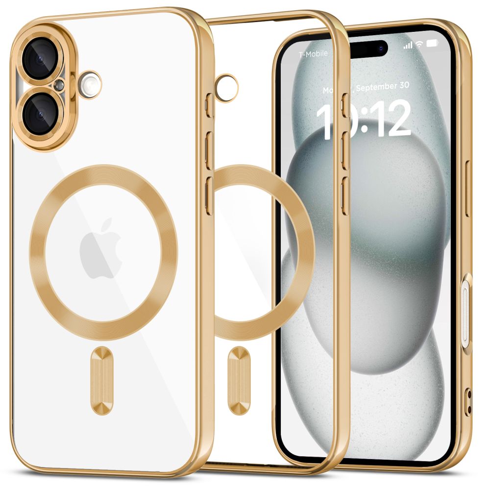 Dėklas Tech-Protect MagFlex MagSafe iPhone 16, blizgus auksinis