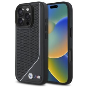 BMW MagSafe dėklas iPhone 16 Pro – juodas